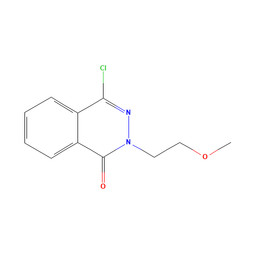 4-chloro-2-(2-methoxyethyl)phthalazin-1-one (CAS: 1408291-45-1) - Chemical Structure and Molecular Formula 