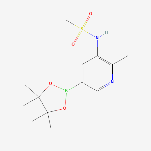 N-[2-methyl-5-(4,4,5,5-tetramethyl-1,3,2-dioxaborolan-2-yl)pyridin-3-yl]methanesulfonamide (CAS: 1257554-05-4) - Related Chemical Product