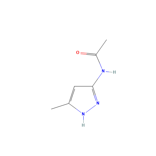N-(5-methyl-1H-pyrazol-3-yl)acetamide (CAS: 83725-05-7) - Chemical Structure and Molecular Formula 