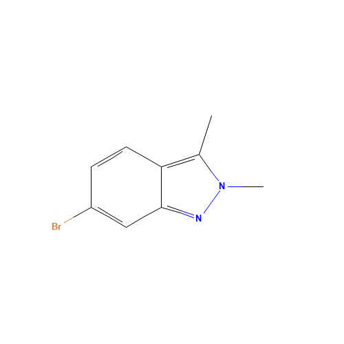 6-bromo-2,3-dimethylindazole (CAS: 1142189-49-8) - Chemical Structure and Molecular Formula 
