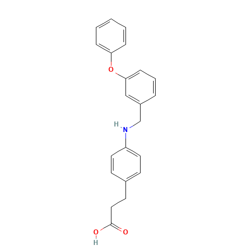 3-[4-[(3-phenoxyphenyl)methylamino]phenyl]propanoic acid (CAS: 885101-89-3) - Related Chemical Product