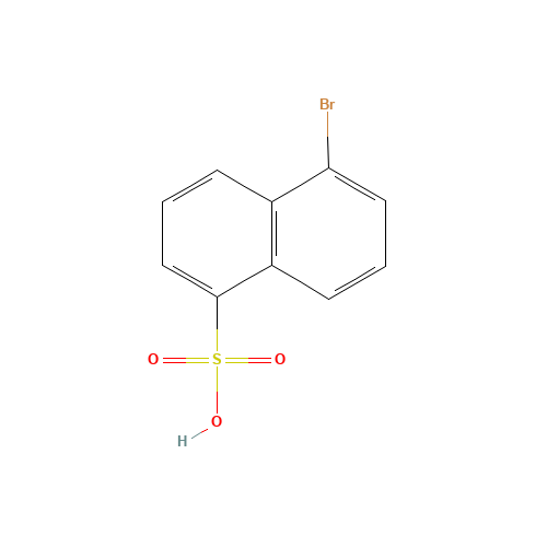 5-bromonaphthalene-1-sulfonic acid (CAS: 162109-23-1) - Chemical Structure and Molecular Formula 