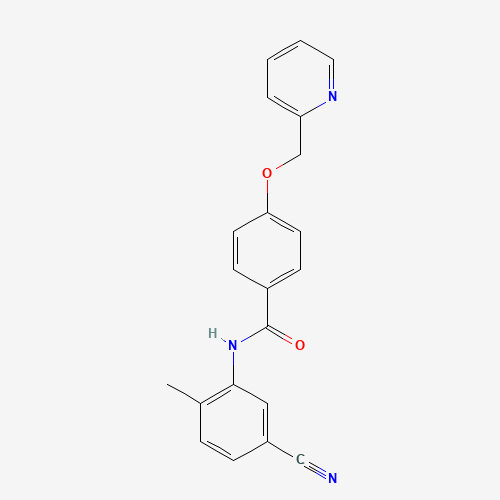 N-(5-cyano-2-methylphenyl)-4-(pyridin-2-ylmethoxy)benzamide (CAS: 1126369-40-1) - Related Chemical Product