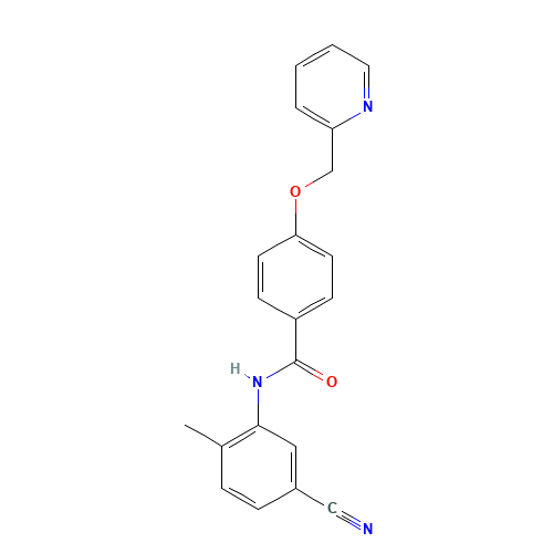 N-(5-cyano-2-methylphenyl)-4-(pyridin-2-ylmethoxy)benzamide (CAS: 1126369-40-1) - Related Chemical Product