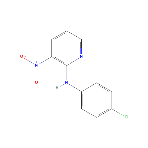 N-(4-chlorophenyl)-3-nitropyridin-2-amine (CAS: 26820-72-4) - Chemical Structure and Molecular Formula 