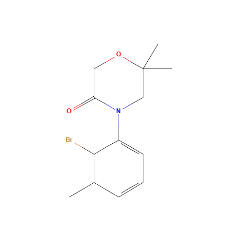 4-(2-bromo-3-methylphenyl)-6,6-dimethylmorpholin-3-one (CAS: 1319197-29-9) - Related Chemical Product