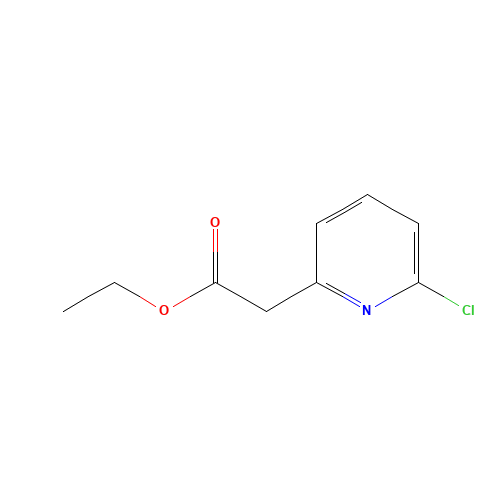 ethyl 2-(6-chloropyridin-2-yl)acetate (CAS: 174666-22-9) - Chemical Structure and Molecular Formula 