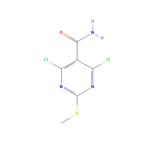 4,6-dichloro-2-methylsulfanylpyrimidine-5-carboxamide (CAS: 313339-36-5) - Related Chemical Product