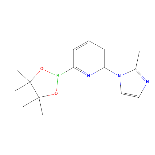 2-(2-methylimidazol-1-yl)-6-(4,4,5,5-tetramethyl-1,3,2-dioxaborolan-2-yl)pyridine (CAS: 1264141-88-9) - Related Chemical Product