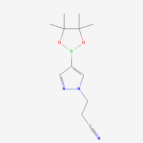 3-[4-(4,4,5,5-tetramethyl-1,3,2-dioxaborolan-2-yl)pyrazol-1-yl]propanenitrile (CAS: 1022092-33-6) - Related Chemical Product