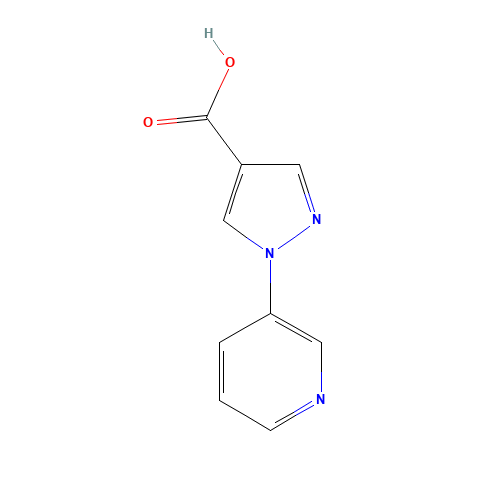 1-pyridin-3-ylpyrazole-4-carboxylic acid (CAS: 1014631-89-0) - Related Chemical Product