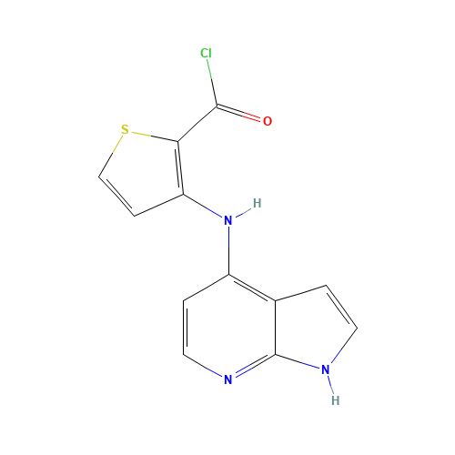 3-(1H-pyrrolo[2,3-b]pyridin-4-ylamino)thiophene-2-carbonyl chloride (CAS: 1265225-96-4) - Related Chemical Product