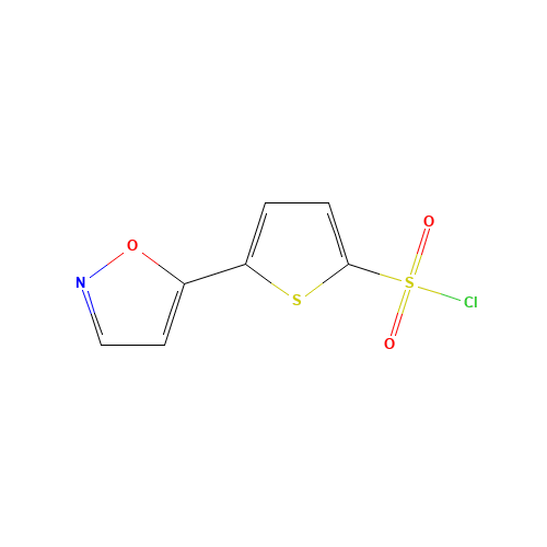 5-(1,2-oxazol-5-yl)thiophene-2-sulfonyl chloride (CAS: 551930-53-1) - Chemical Structure and Molecular Formula 