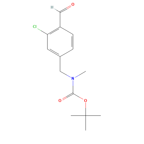 tert-butyl N-[(3-chloro-4-formylphenyl)methyl]-N-methylcarbamate (CAS: 1552310-50-5) - Related Chemical Product