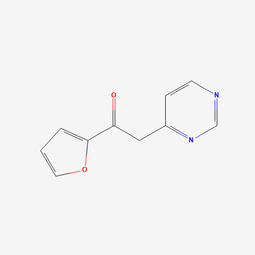 1-(furan-2-yl)-2-pyrimidin-4-ylethanone (CAS: 851371-60-3) - Chemical Structure and Molecular Formula 