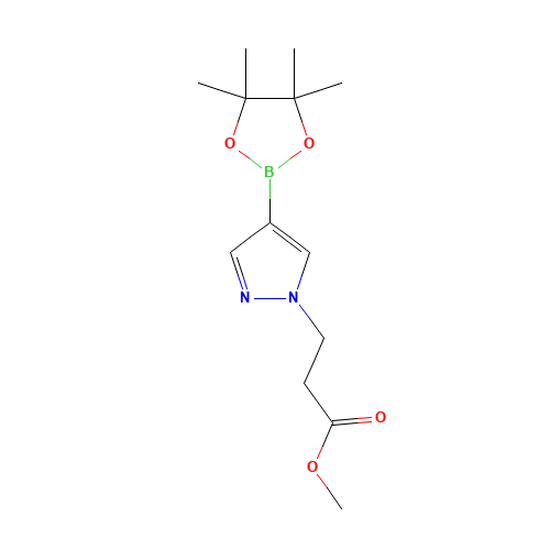 methyl 3-[4-(4,4,5,5-tetramethyl-1,3,2-dioxaborolan-2-yl)pyrazol-1-yl]propanoate (CAS: 1093307-33-5) - Related Chemical Product