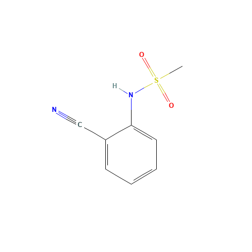 N-(2-cyanophenyl)methanesulfonamide (CAS: 50790-29-9) - Chemical Structure and Molecular Formula 