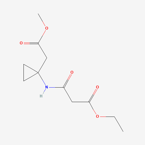 ethyl 3-[[1-(2-methoxy-2-oxoethyl)cyclopropyl]amino]-3-oxopropanoate (CAS: 1105663-30-6) - Related Chemical Product