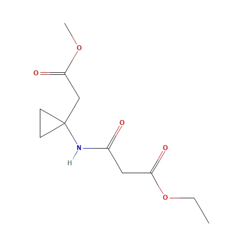 ethyl 3-[[1-(2-methoxy-2-oxoethyl)cyclopropyl]amino]-3-oxopropanoate (CAS: 1105663-30-6) - Related Chemical Product