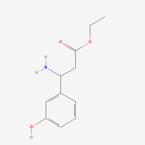 ethyl 3-amino-3-(3-hydroxyphenyl)propanoate (CAS: 309735-43-1) - Chemical Structure and Molecular Formula 