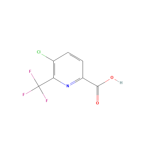 5-chloro-6-(trifluoromethyl)pyridine-2-carboxylic acid (CAS: 749875-06-7) - Chemical Structure and Molecular Formula 