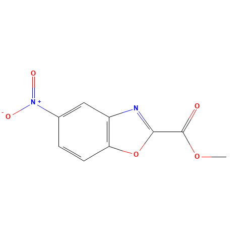 methyl 5-nitro-1,3-benzoxazole-2-carboxylate (CAS: 49559-61-7) - Chemical Structure and Molecular Formula 