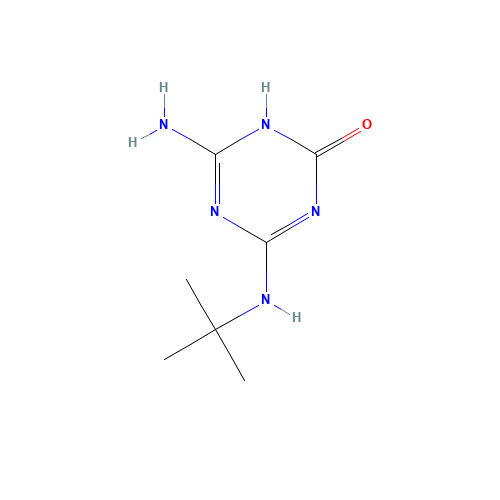 2-amino-6-(tert-butylamino)-1H-1,3,5-triazin-4-one (CAS: 66753-06-8) - Related Chemical Product