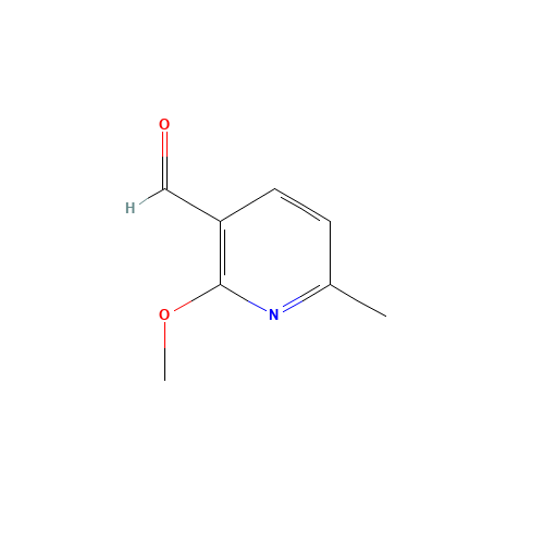 2-methoxy-6-methylpyridine-3-carbaldehyde (CAS: 72918-04-8) - Chemical Structure and Molecular Formula 