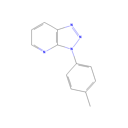 3-(4-methylphenyl)triazolo[4,5-b]pyridine (CAS: 62052-17-9) - Chemical Structure and Molecular Formula 