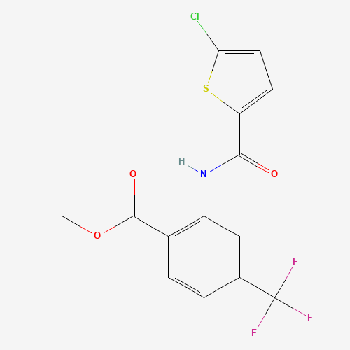 methyl 2-[(5-chlorothiophene-2-carbonyl)amino]-4-(trifluoromethyl)benzoate (CAS: 929214-56-2) - Related Chemical Product