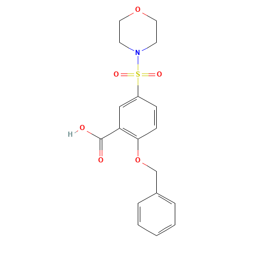 5-morpholin-4-ylsulfonyl-2-phenylmethoxybenzoic acid (CAS: 1053102-11-6) - Related Chemical Product