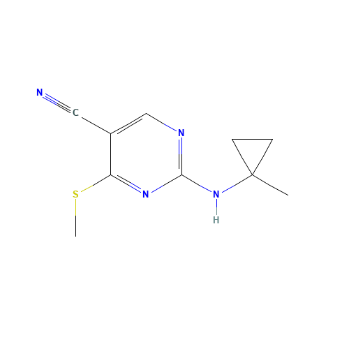 2-[(1-methylcyclopropyl)amino]-4-methylsulfanylpyrimidine-5-carbonitrile (CAS: 1403865-32-6) - Related Chemical Product