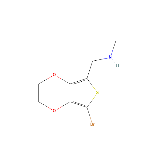 1-(5-bromo-2,3-dihydrothieno[3,4-b][1,4]dioxin-7-yl)-N-methylmethanamine (CAS: 886851-54-3) - Related Chemical Product