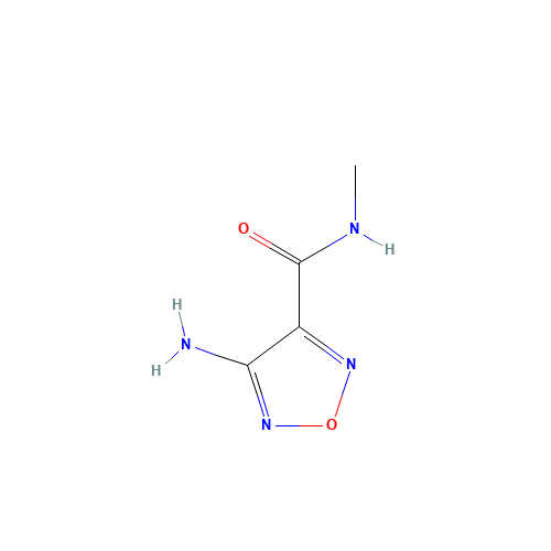 4-amino-N-methyl-1,2,5-oxadiazole-3-carboxamide (CAS: 30720-84-4) - Chemical Structure and Molecular Formula 