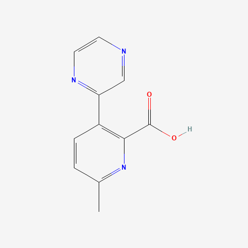 6-methyl-3-pyrazin-2-ylpyridine-2-carboxylic acid (CAS: 1228431-07-9) - Chemical Structure and Molecular Formula 