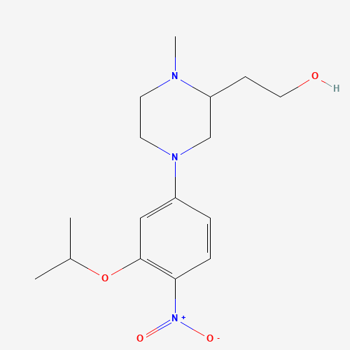 2-[1-methyl-4-(4-nitro-3-propan-2-yloxyphenyl)piperazin-2-yl]ethanol (CAS: 1462950-83-9) - Related Chemical Product
