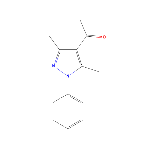 1-(3,5-dimethyl-1-phenylpyrazol-4-yl)ethanone (CAS: 1210-43-1) - Related Chemical Product