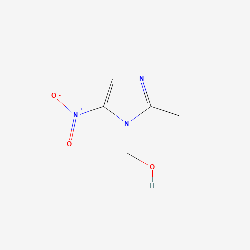 (2-methyl-5-nitroimidazol-1-yl)methanol (CAS: 392736-47-9) - Chemical Structure and Molecular Formula 