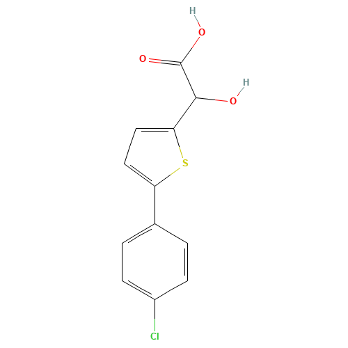 2-[5-(4-chlorophenyl)thiophen-2-yl]-2-hydroxyacetic acid (CAS: 75561-66-9) - Related Chemical Product