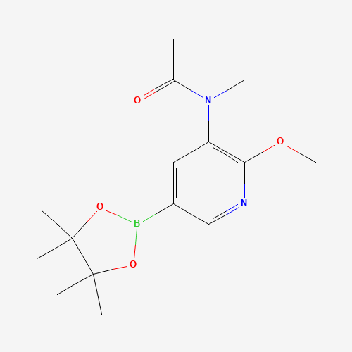 N-[2-methoxy-5-(4,4,5,5-tetramethyl-1,3,2-dioxaborolan-2-yl)pyridin-3-yl]-N-methylacetamide (CAS: 1257553-88-0) - Related Chemical Product
