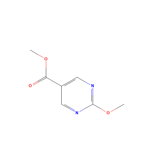 methyl 2-methoxypyrimidine-5-carboxylate (CAS: 38373-46-5) - Chemical Structure and Molecular Formula 