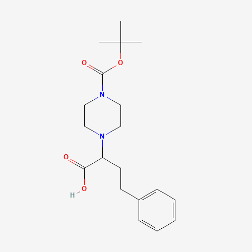 2-[4-[(2-methylpropan-2-yl)oxycarbonyl]piperazin-1-yl]-4-phenylbutanoic acid (CAS: 885274-45-3) - Related Chemical Product