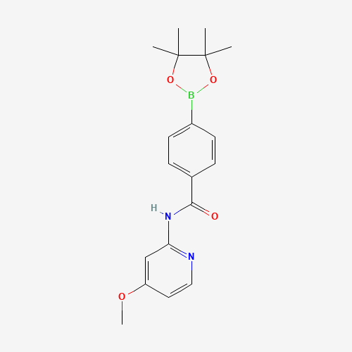 N-(4-methoxypyridin-2-yl)-4-(4,4,5,5-tetramethyl-1,3,2-dioxaborolan-2-yl)benzamide (CAS: 1418307-34-2) - Related Chemical Product
