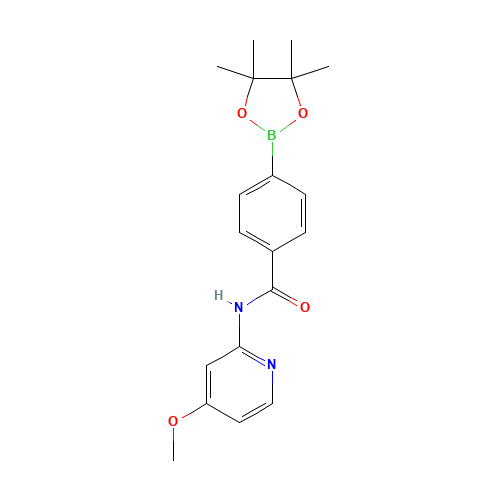 N-(4-methoxypyridin-2-yl)-4-(4,4,5,5-tetramethyl-1,3,2-dioxaborolan-2-yl)benzamide (CAS: 1418307-34-2) - Related Chemical Product