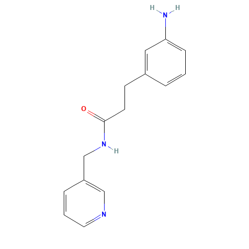 3-(3-aminophenyl)-N-(pyridin-3-ylmethyl)propanamide (CAS: 273746-75-1) - Related Chemical Product