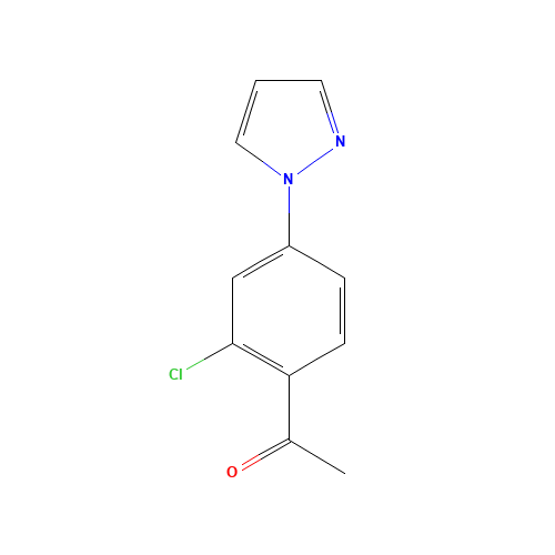 1-(2-chloro-4-pyrazol-1-ylphenyl)ethanone (CAS: 1022154-85-3) - Related Chemical Product