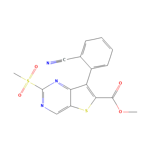 methyl 7-(2-cyanophenyl)-2-methylsulfonylthieno[3,2-d]pyrimidine-6-carboxylate (CAS: 1462950-19-1) - Related Chemical Product