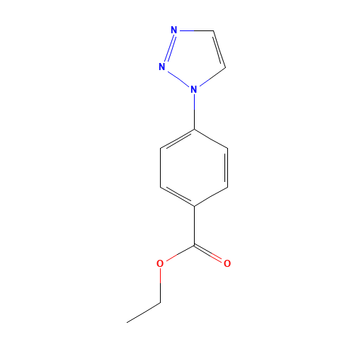 ethyl 4-(triazol-1-yl)benzoate (CAS: 1178873-41-0) - Chemical Structure and Molecular Formula 