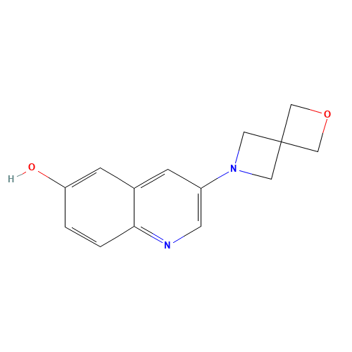 3-(2-oxa-6-azaspiro[3.3]heptan-6-yl)quinolin-6-ol (CAS: 1427473-93-5) - Chemical Structure and Molecular Formula 