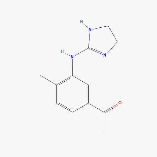 1-[3-(4,5-dihydro-1H-imidazol-2-ylamino)-4-methylphenyl]ethanone (CAS: 79909-79-8) - Related Chemical Product